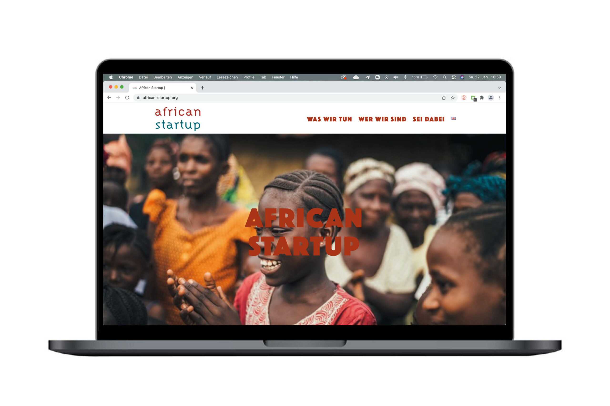 African Startup – Anwendungen der Unternehmensidentität